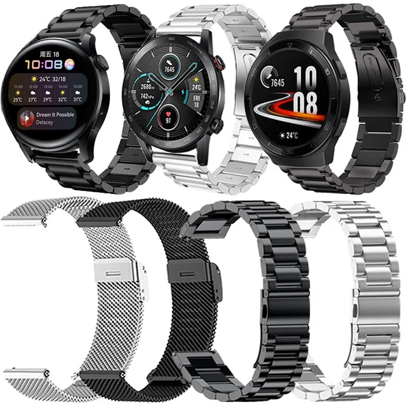 

Браслет из нержавеющей стали для Huawei Watch 3 GT 2 2e Pro 46 мм 42 мм