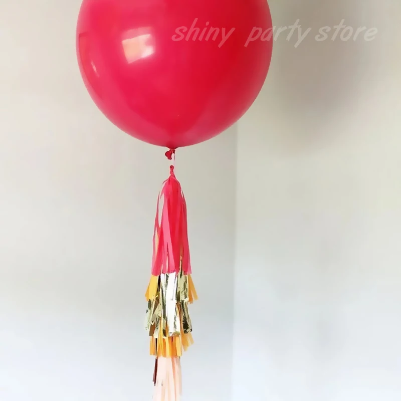10 Stück 36 Zoll Riesenballons Hochzeit Geburtstag Party Dekoration 90 cm Gelb Rosa Rot Runder Ballon Valentinstag Heliumballon – Detail 2