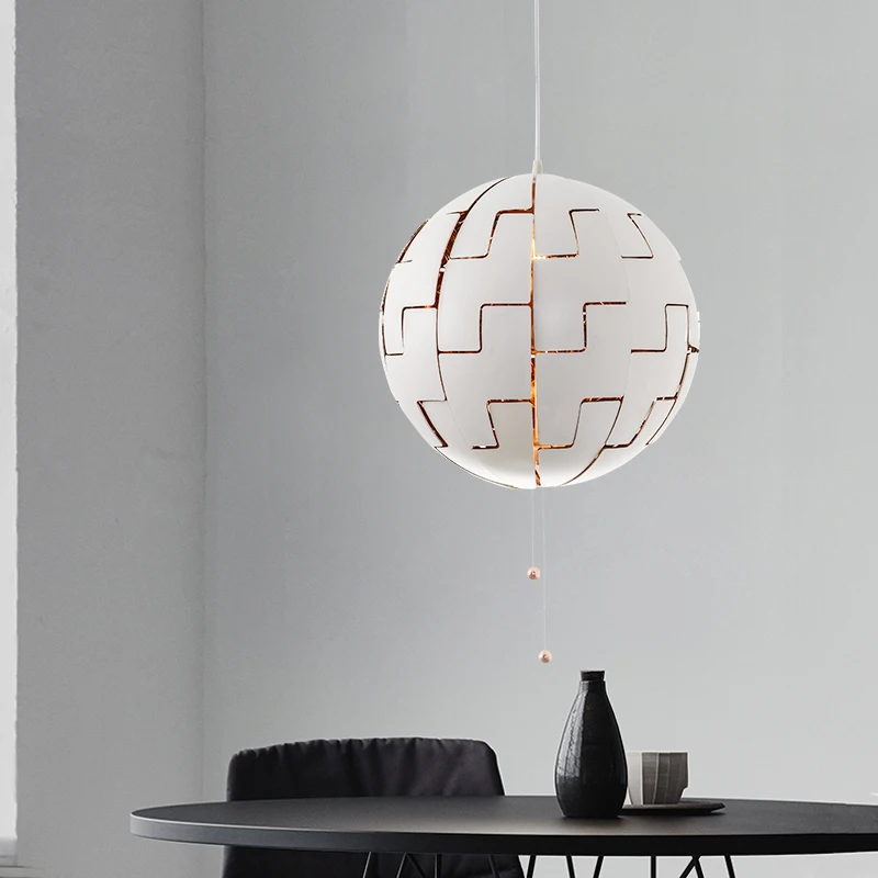 Современный индивидуальный подвесной светильник s круглый с деформацией