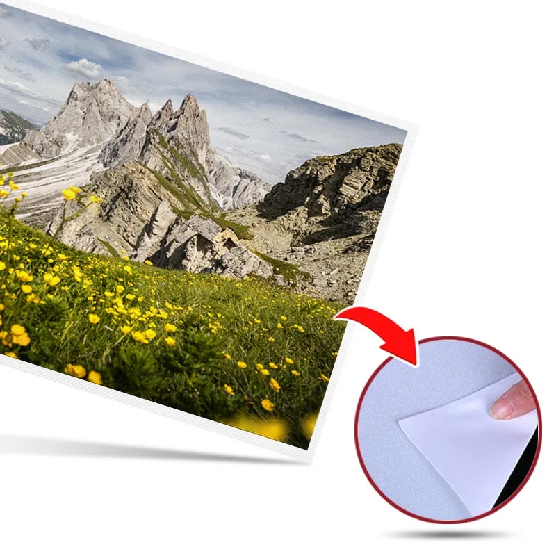 

No Frame Little Yellow Flower and Big Mountain Wall Art Print Canvas Painting Nordic Posters and Prints Wall Pictures