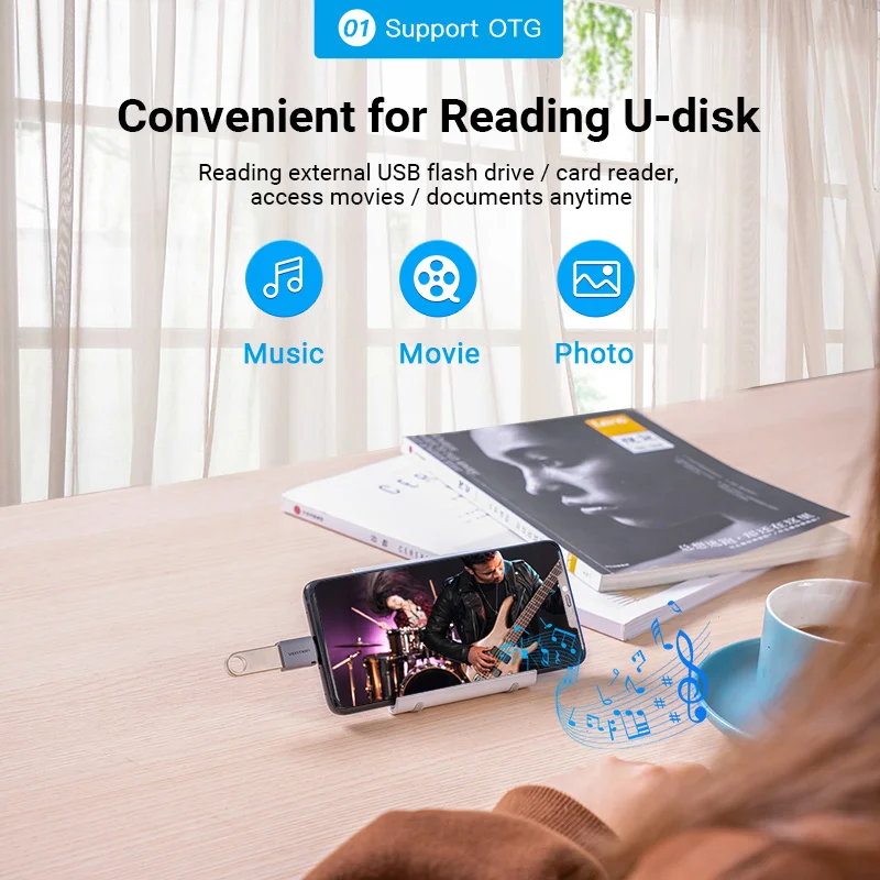 Vention USB C адаптер Type папа к 3 0 Женский OTG конвертер для Macbook pro Air Huawei Mate 30 Samsung S10 S9
