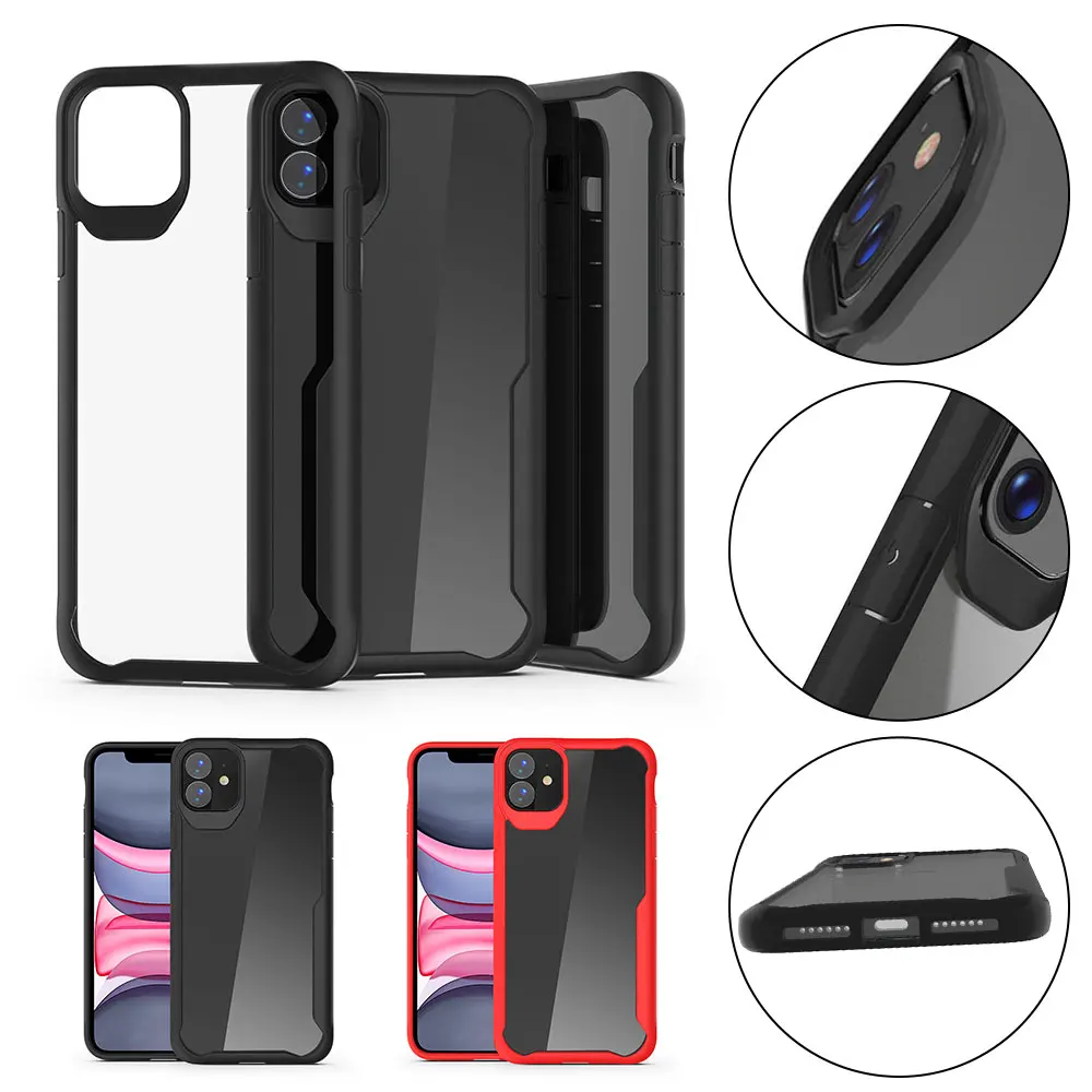 Пластичный монтаж Стекло однотонный чехол для задней панели iPhone 11 Pro Max XR/XS Max/X