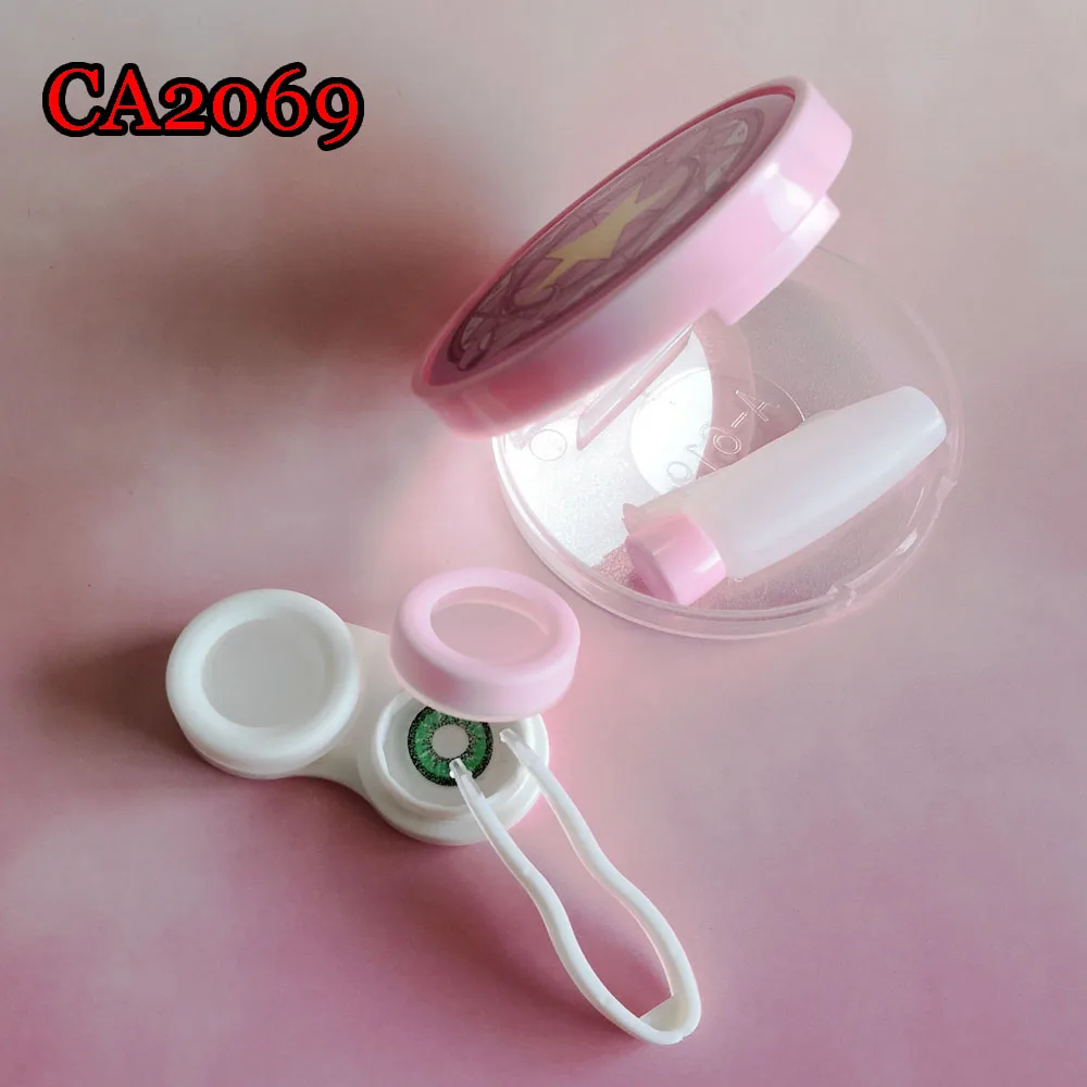 Карманные Чехлы для контактных линз с зеркалом удобный портативный дорожный