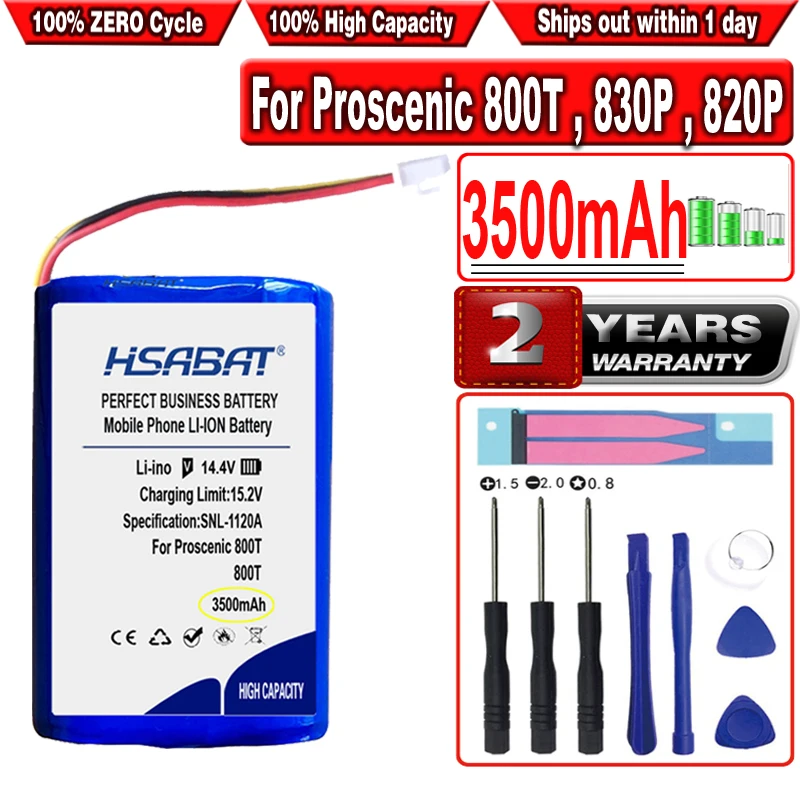 

Аккумулятор HSABAT 3500 мАч для робота-пылесоса Proscenic 800T 830P 820P