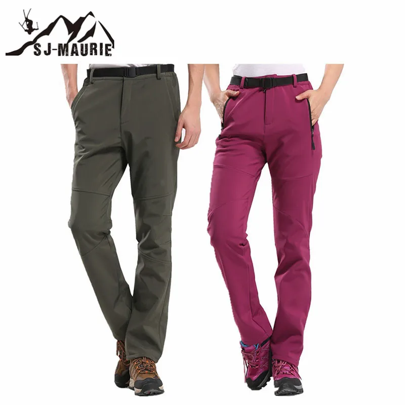 Брюки уличные 20 градусов походные брюки Зимние флисовые мужские женские лыжные