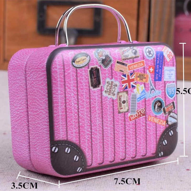 Чемодан Форма конфеты банка для хранения чая коробка свадебных сувениров