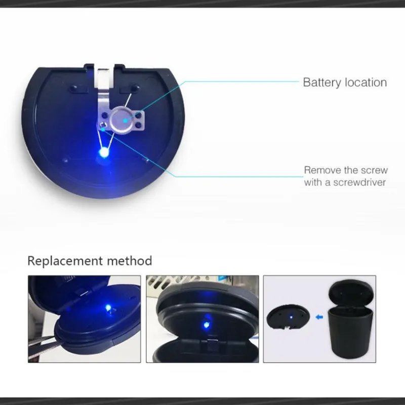 car Ash Tray Ashtray Storage Cup With LED FOR subaru forester vw t5 seat leon 2 nissan nv200 peugeot 3008 Accessories | Автомобили и
