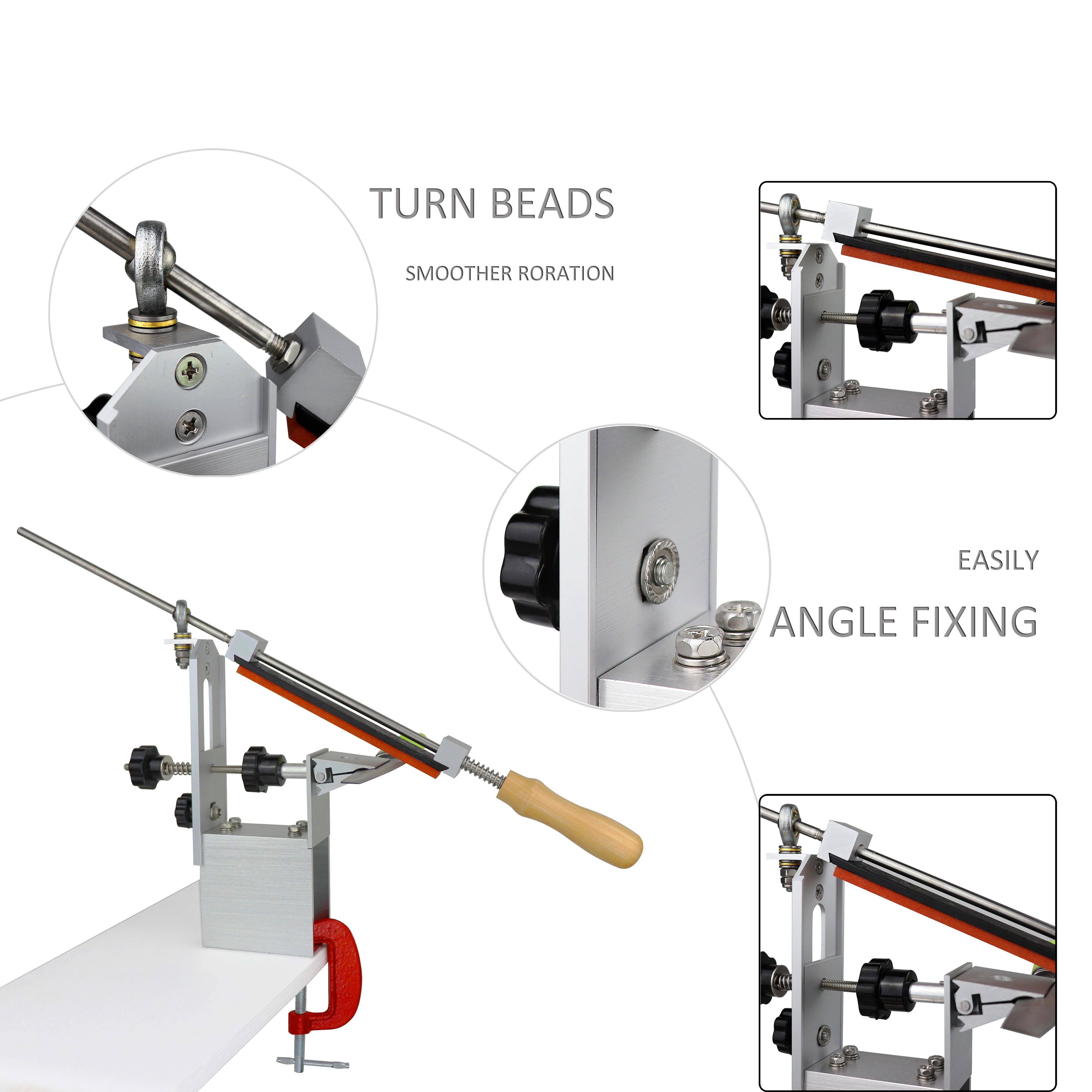 Профессиональная точилка для ножей Pro 5 комплект заточки кухонных из железа и