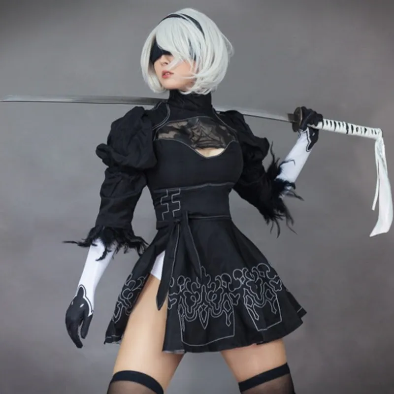 Пикантное нижнее белье Nier Automata Yorha 2B No. 2 Тип B для косплея сексуальное