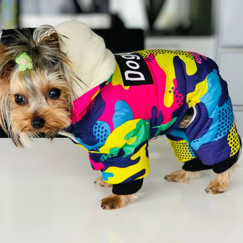

Winter Pet Dog Clothes Thicken Warm Jacket For Small Large Dogs Waterproof Puppy Pet Coat Chihuahua Pug French Bulldog Clothing