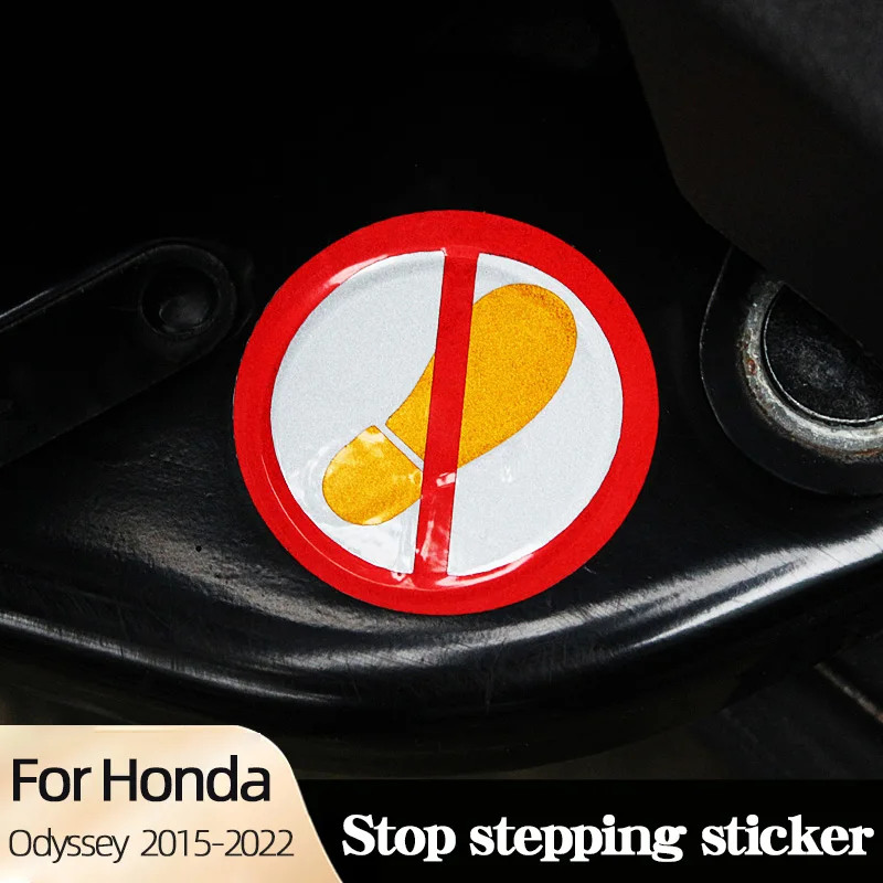 

Car Stop Stepping Sticker For Honda Odyssey 2015-2022 Decorative Protection PVC Warning Card Durable Modeling Accessories