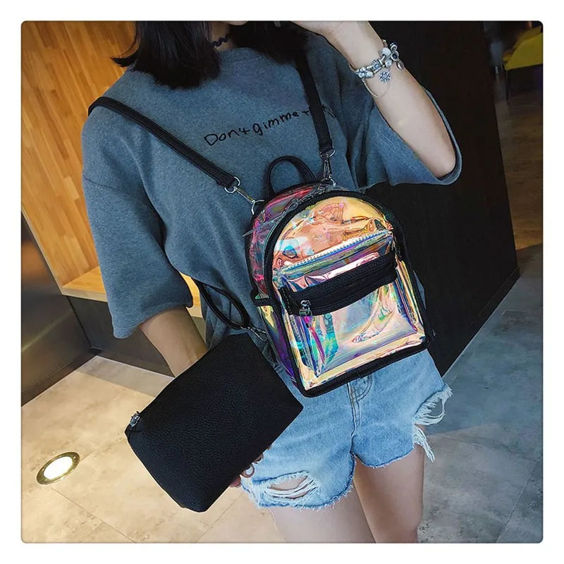 Рюкзак для путешествий ita модный прозрачный школьный мини-рюкзак из ПВХ рюкзак |