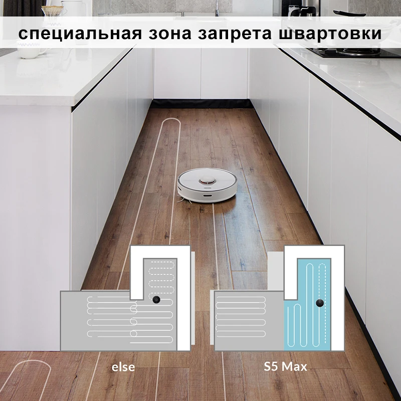 Roborock S5 Max Robot Vacuum Cleaner Automatic Smart Planned Sweeping Carpet Dust Suction Cleaning Mope Home Appliance | Бытовая