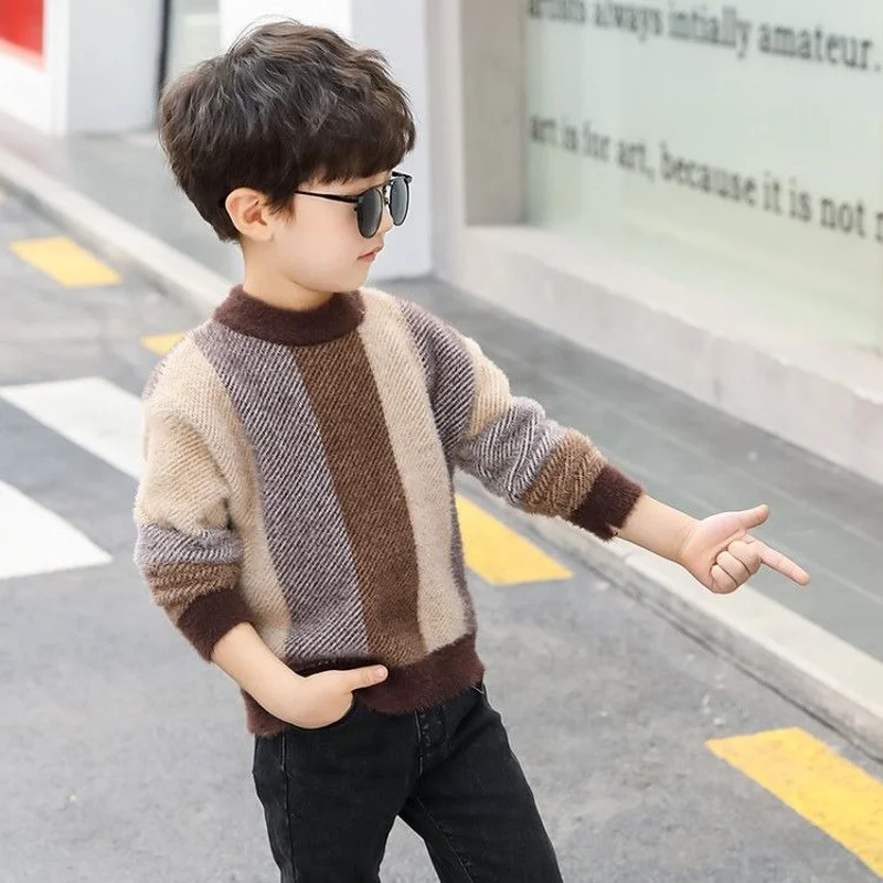

Children's sweater Winter New Cotton Clothing Sweater teenage boys Sweater Children's clothing fall knit sweater 10 12 14 years
