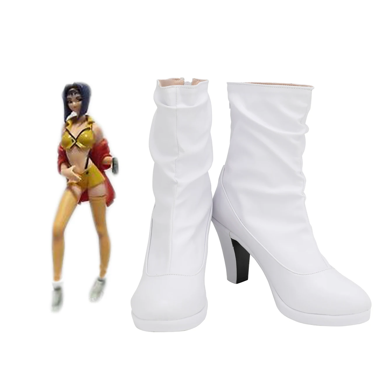 Белые сапоги для косплея на День святого Валентина Cowboy Bebop Faye|Туфли| |