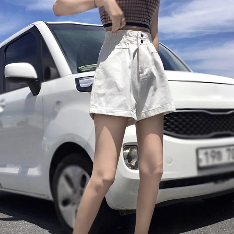 

Summer Korean Style Loose High Waist Wild Casual Wide Leg Shorts Pants