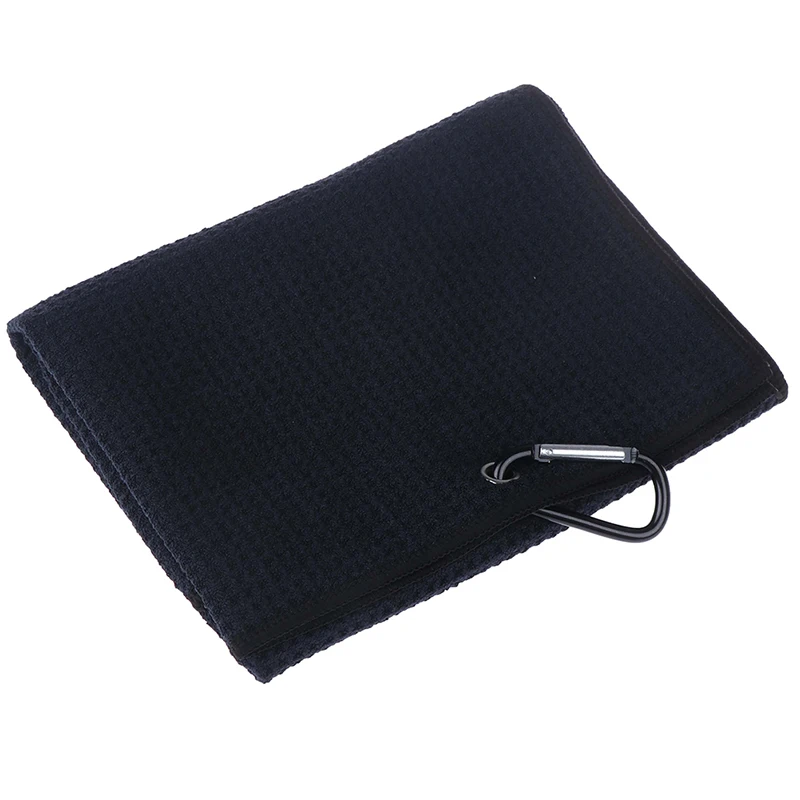 Полотенце из Микрофибры Для Гольфа 40x60 см с крючком очищает руки мячи для