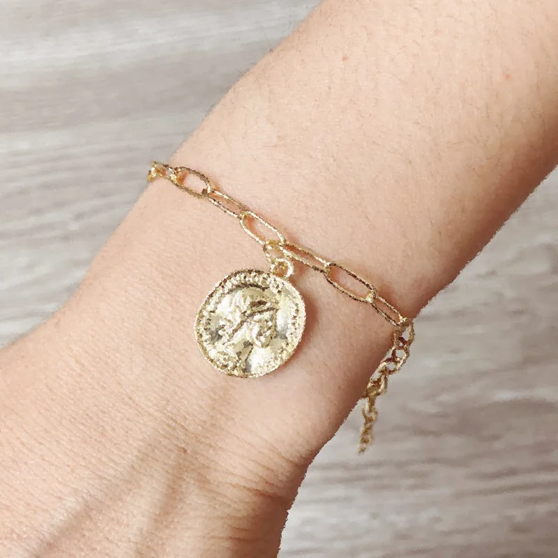 Женский бумажный браслет в стиле бохо золотистый зажим с геометрическим