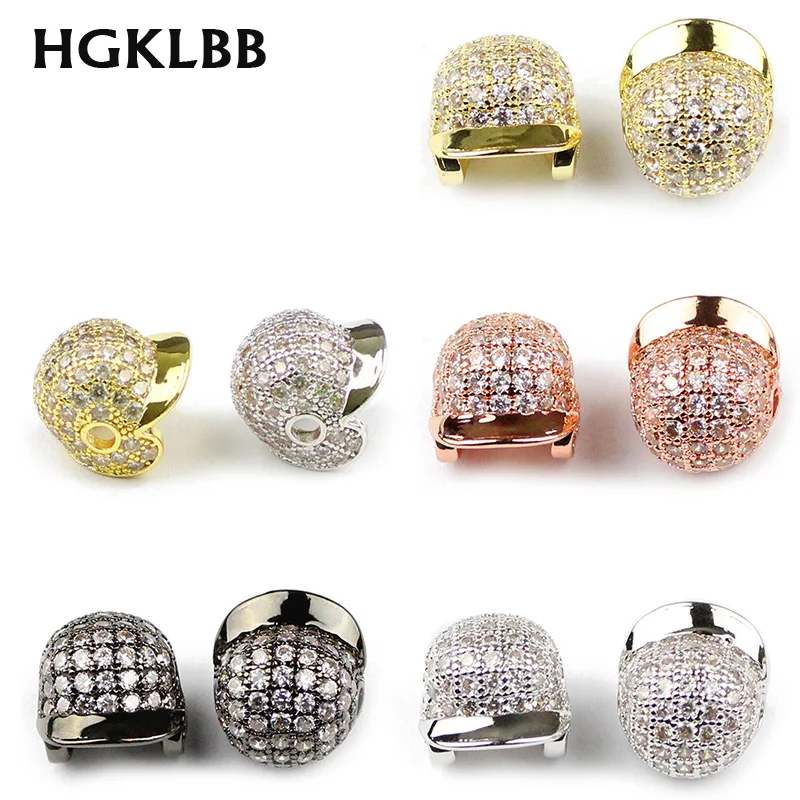 Бусина разделитель из меди и циркона 6 мм 4 шт.|Бусины| |