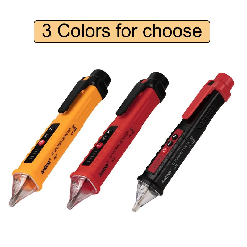 

Многофункциональный детектор напряжения переменного тока, индукционный тестовый карандаш, звуковая/светильник вая сигнализация переменн...