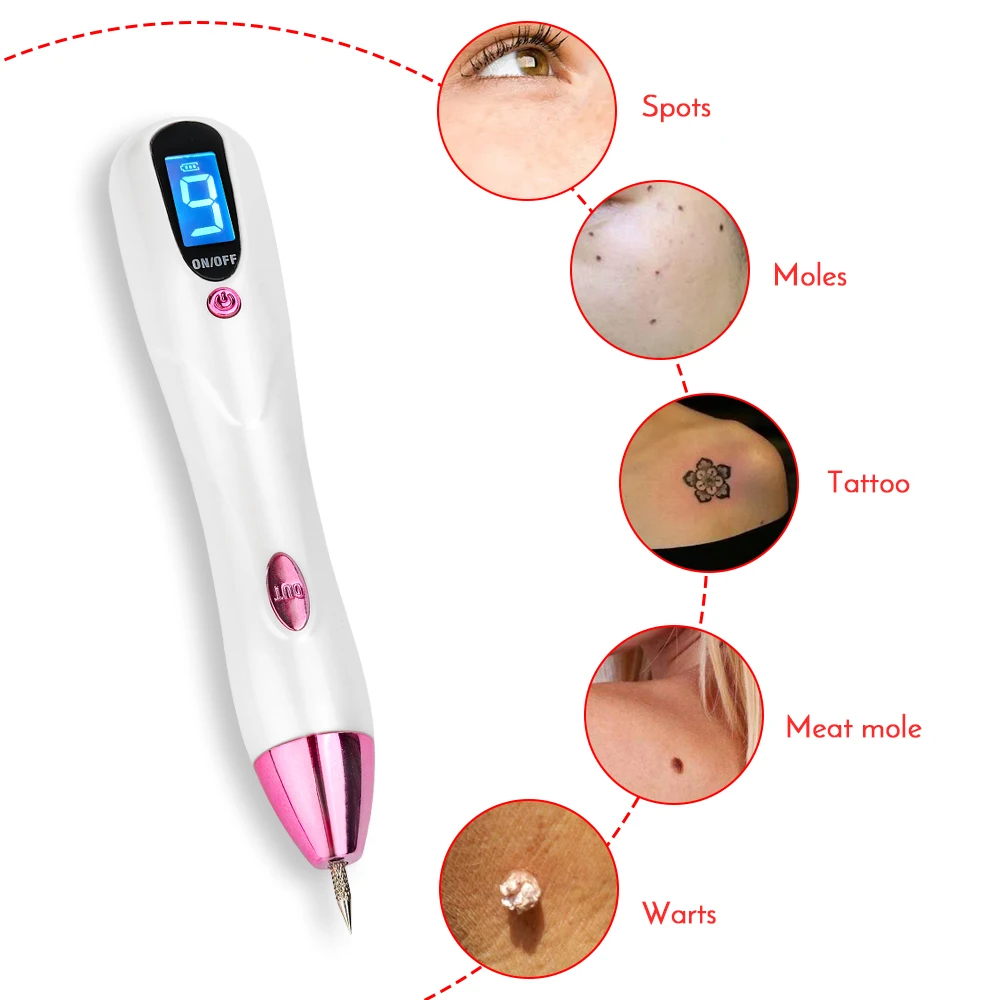 Плазменная ручка лазерный ЖК СВЕТОДИОДНЫЙ Прибор для удаления