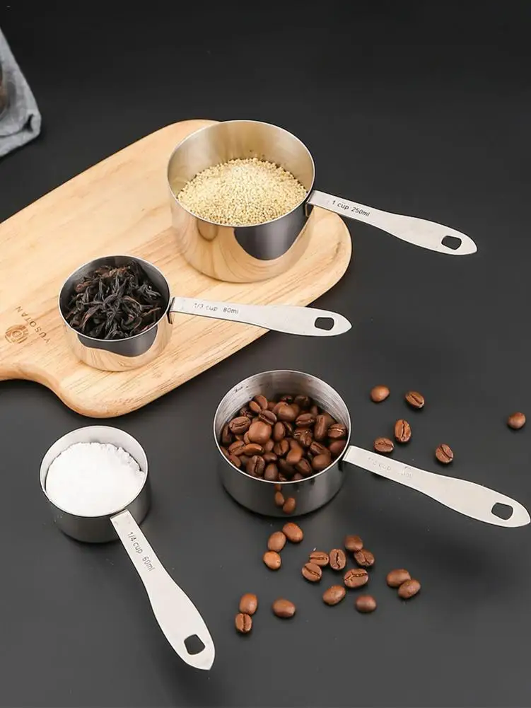 

Digital Stainless Measuring Spoon Kitchen 4 Pcs Suit Measuring Cups Spoons Cooking Tools For Home