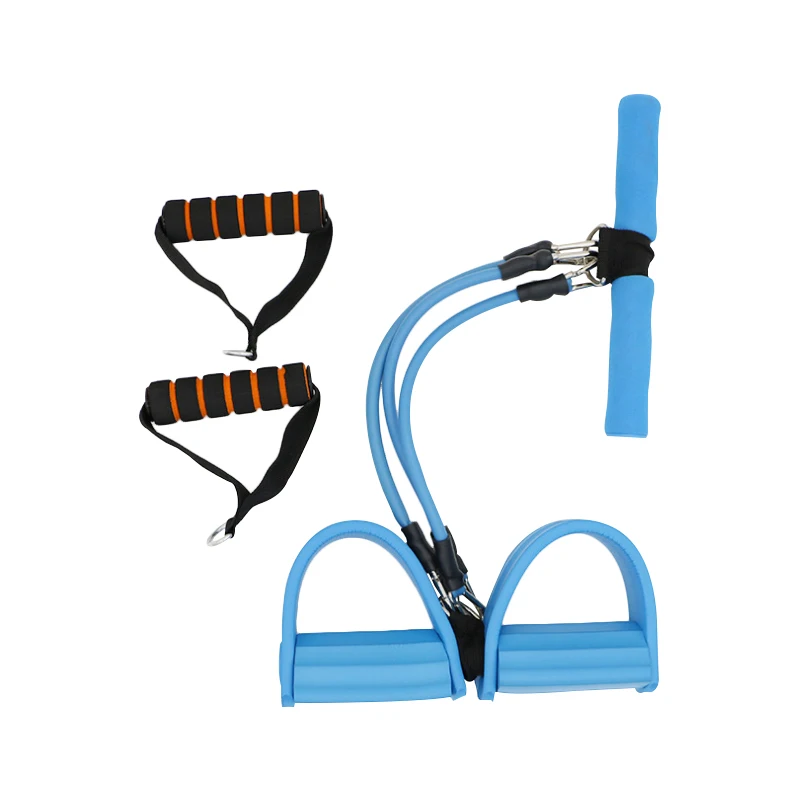 3 трубки Педальный Тренажер сидеть ups Грудь Разработчик резистивные полосы Йога