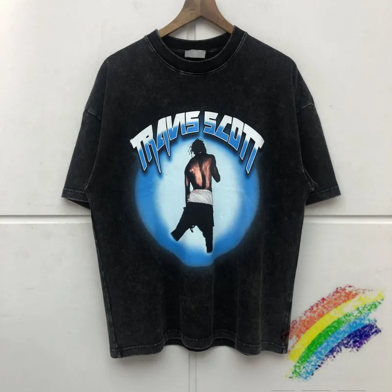 

2021ss TRAVIS SCOTT T Shirt Women Men Best Quality Heavy Fabric Hip-hop Vintage Summer Style Cactus Jack Top Tees