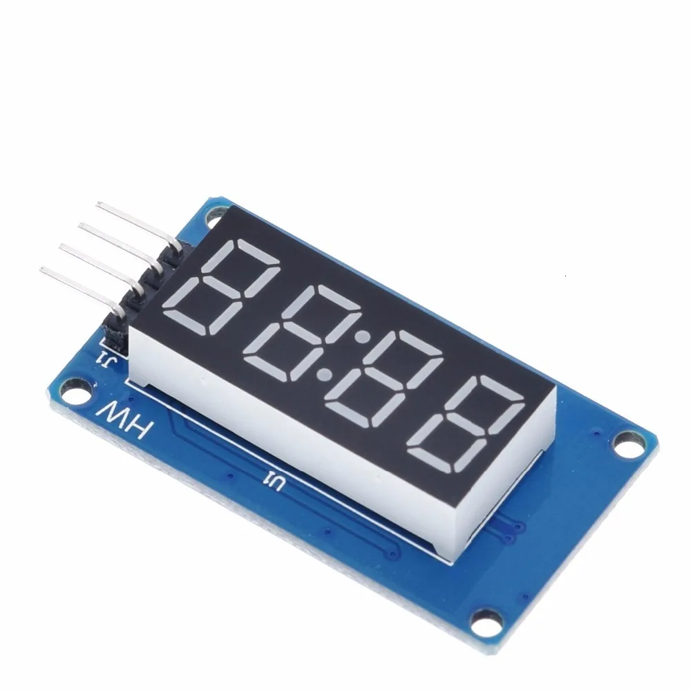 Модуль светодиодного дисплея TM1637 для Arduino 7 сегментов 4 бита 1 5-дюймовые часы