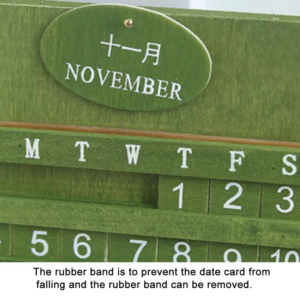 

60% Dropshipping!!Retro Rustic Wall Hanging Wooden Manual Square Calendar Crafts Home Decor Gift