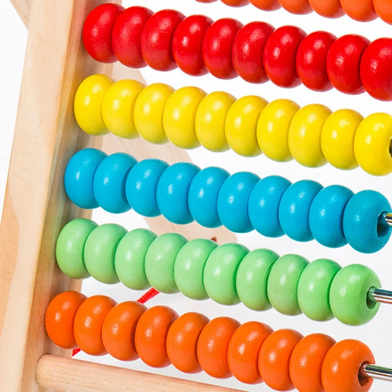 

Multifunction Abacus Learning Stand Wooden Toys Counting Cognition Board Early Educational Math Toy for Children