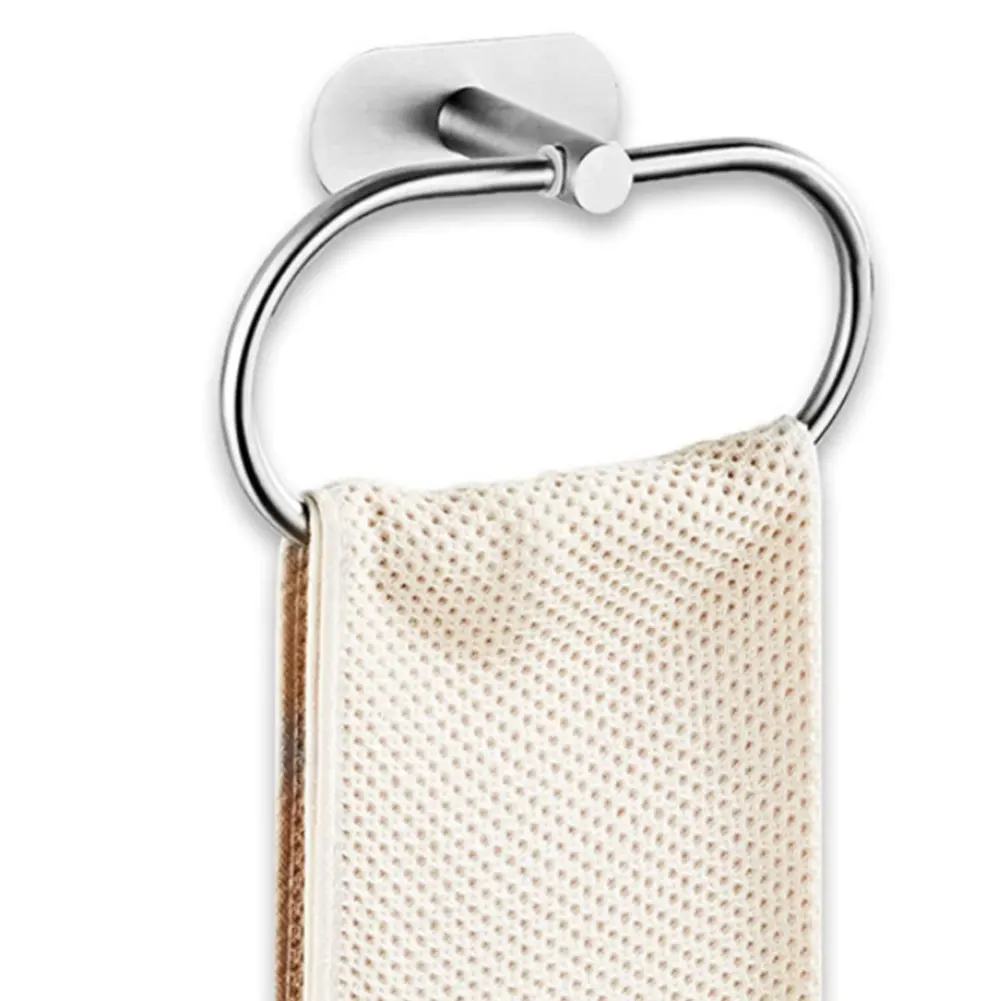 Ванная комната простой Нержавеющая сталь настенный Полотенца стеллаж для