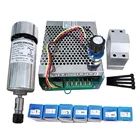 Комплект шпинделя с воздушным охлаждением 300 кВт с ЧПУ, патрон ER11 Вт, двигатель шпинделя + регулятор скорости питания для гравировки