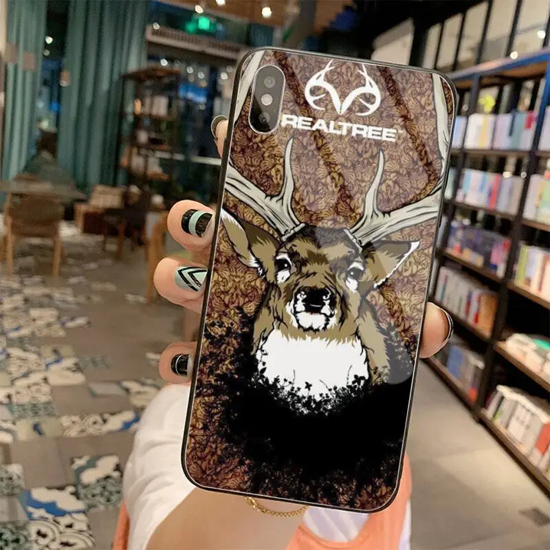 CUTEWANAN Американский Камуфляжный Бренд REALTREE Чехол для телефона из закаленного