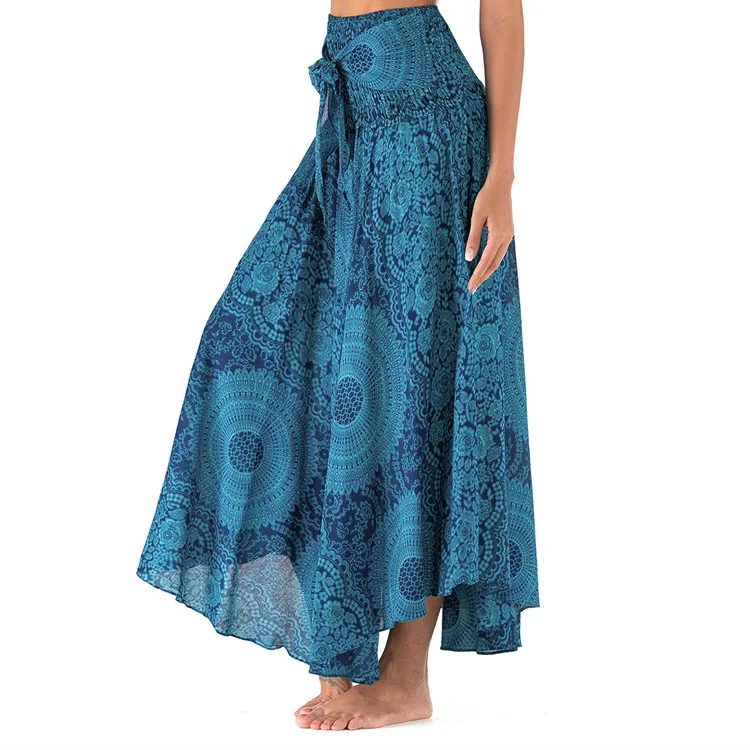 Leisure Thailand indian clothing dress skirt beach holiday two-wear big belly dance |