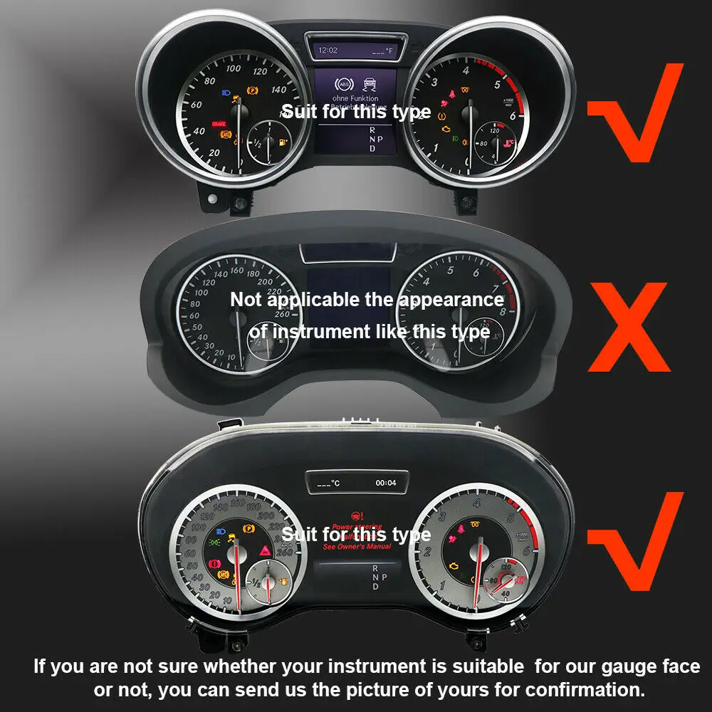 Накладка на манометр для приборов Mercedes A166 A172 A176 A246 W166 X166 W164 W463 | Автомобили и