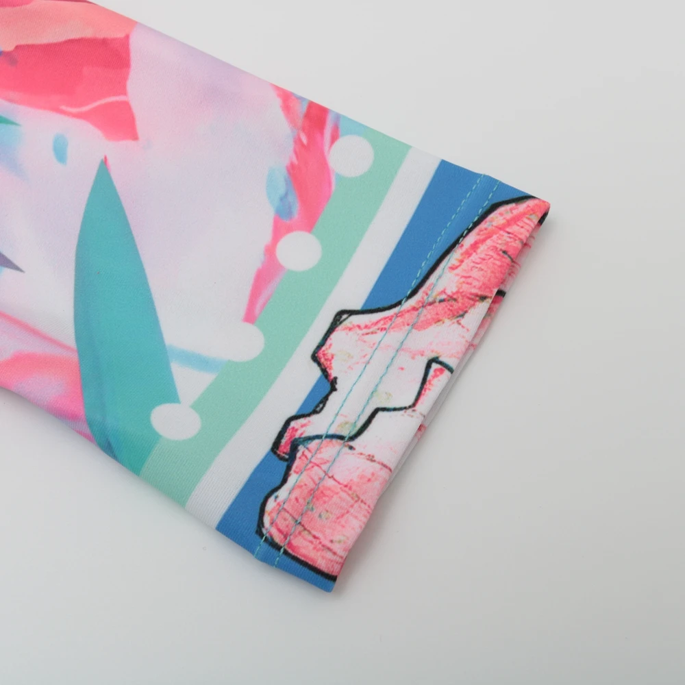 

2021 Print Long Sleeve Bikini Set Women Two Piece Swimsuit Print Swimwear Female Brazilian Bathing Suit Summer Beach Swimming