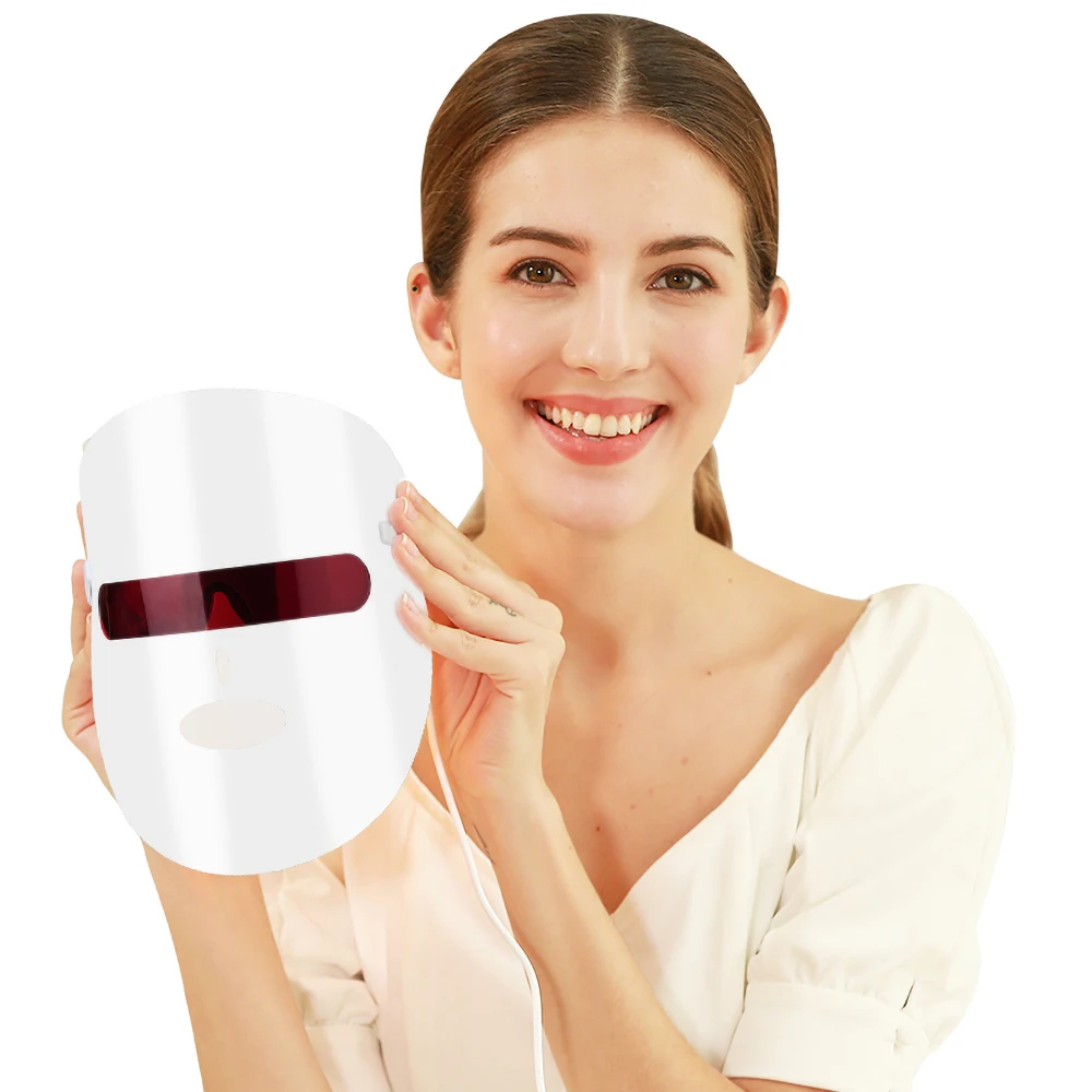 

LED Mask 7 Color Facial Photon Therapy Skin Rejuvenation Anti Acne Wrinkle Removal Tighten Pores Beauty Salon Skin Care