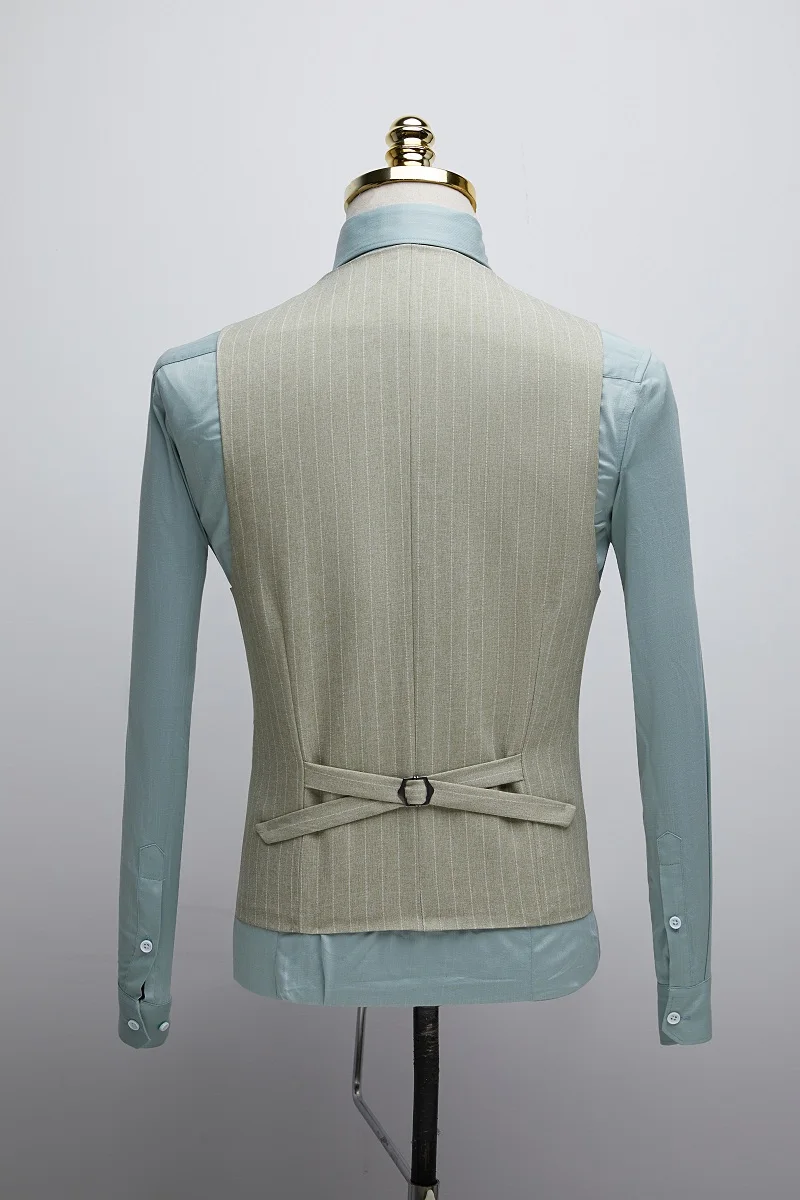 TIAN QIONG мужской костюм в полоску Свадебный костюм Человек Slim Fit из трех частей мужские платья костюмы деловые официальные двубортные
