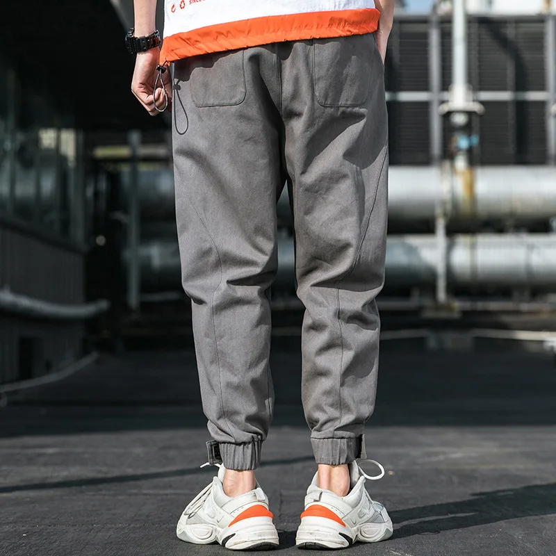 Брюки-карго мужские в стиле кэжуал на липучке | Мужская одежда