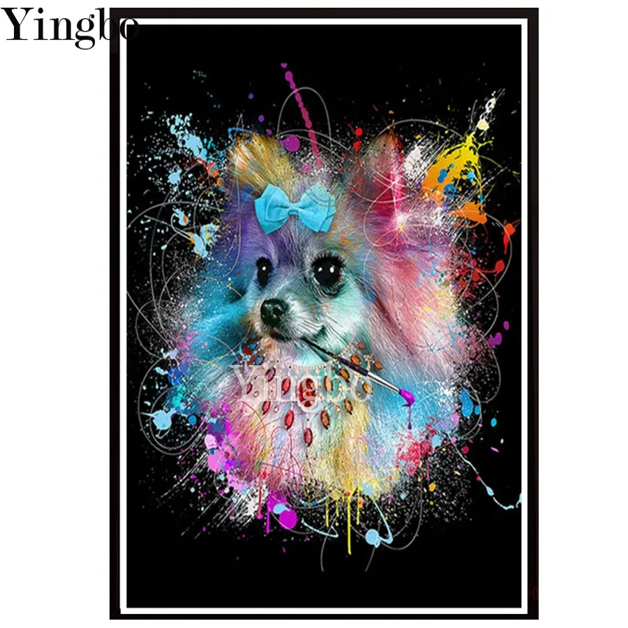 

Full Square/Round Drill DIY Diamond Painting Animal Graffiti Art Cute Chihuahua Dog Embroidery Cross Stitch 5D Home Decor Gift