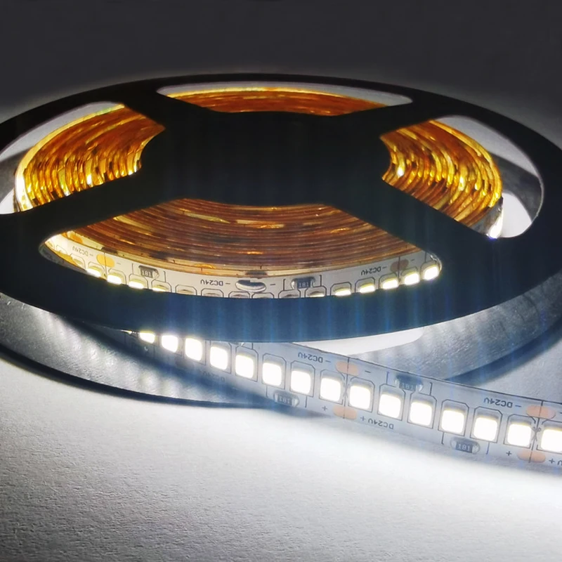 Светодиодная лента 12 В 24 2835 240LED/m 5 м гибкая светодиодная светильник супер яркий