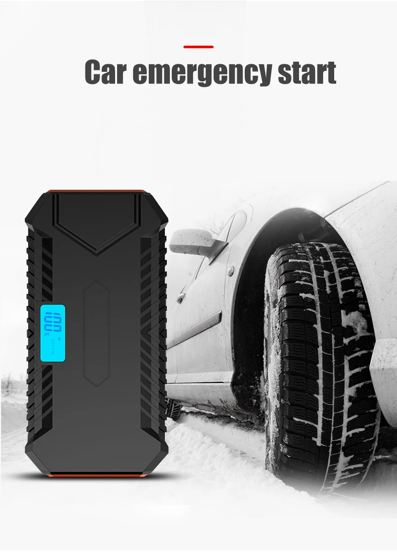 12000 мАч банк мощности транспортного средства двойной USB выход портативное зарядное устройство цифровой дисплей аксессуары для телефона приносить светодиодный