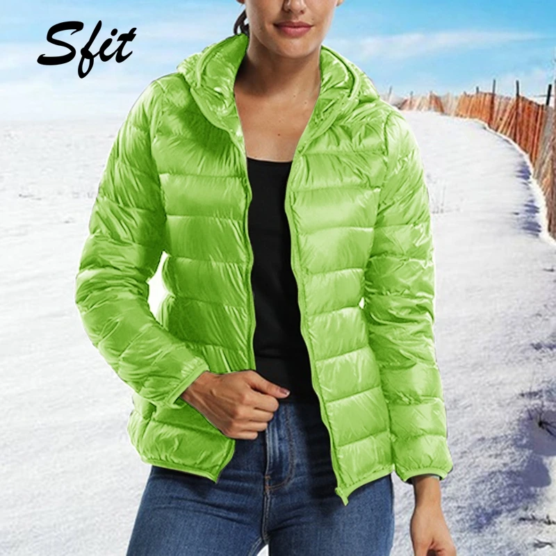 Sfit 2019 осенне зимняя Женская Базовая куртка женское приталенное Брендовое