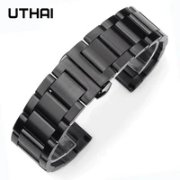 uthai p82 20mm watch strap metal watchbands bracelet 22mm watch band high quality stainless steel strap