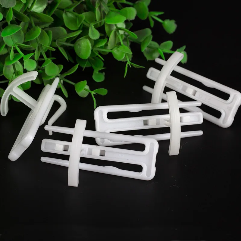 Крючки в форме стерео для занавесок пластиковые аксессуары с белым крючком | Дом