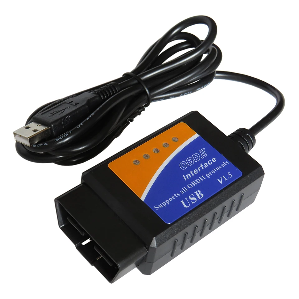 Автомобильные диагностические инструменты Elm327 V1.5 USB Obd2 Elm 327 в 1 5 Obd 2