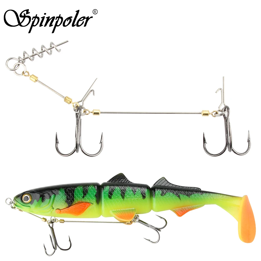 Рыболовный крючок Spinpole Stinger для большого шада Центральный штифт винтовой