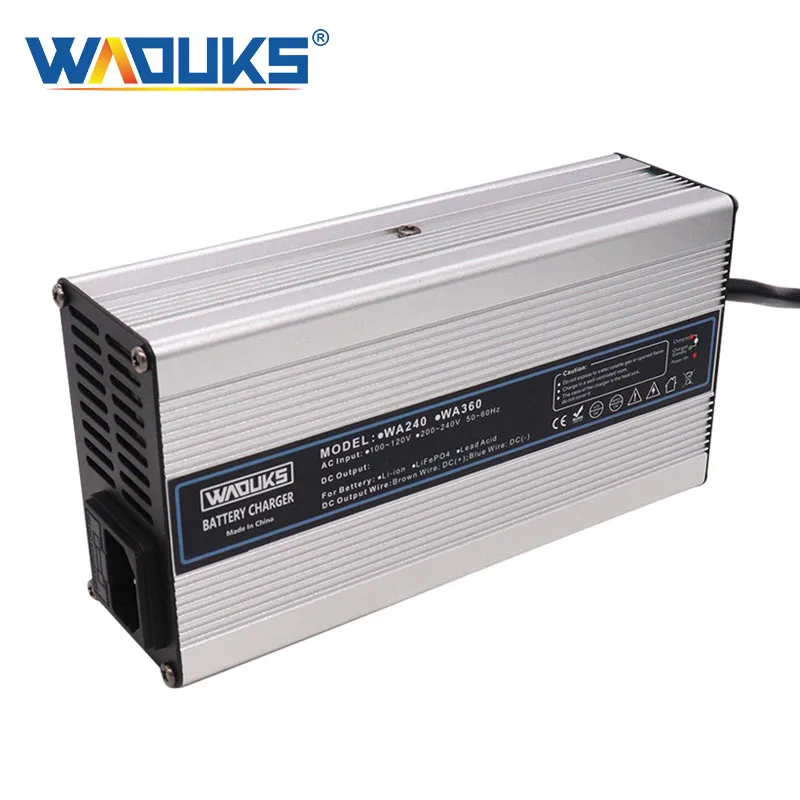 

Свинцово-Кислотное зарядное устройство для аккумулятора, 60 В, 3 А, для свинцово-кислотного AGM GEL VRLA OPZV аккумулятора мотоцикла, зарядное устройство для аккумулятора с вентилятором