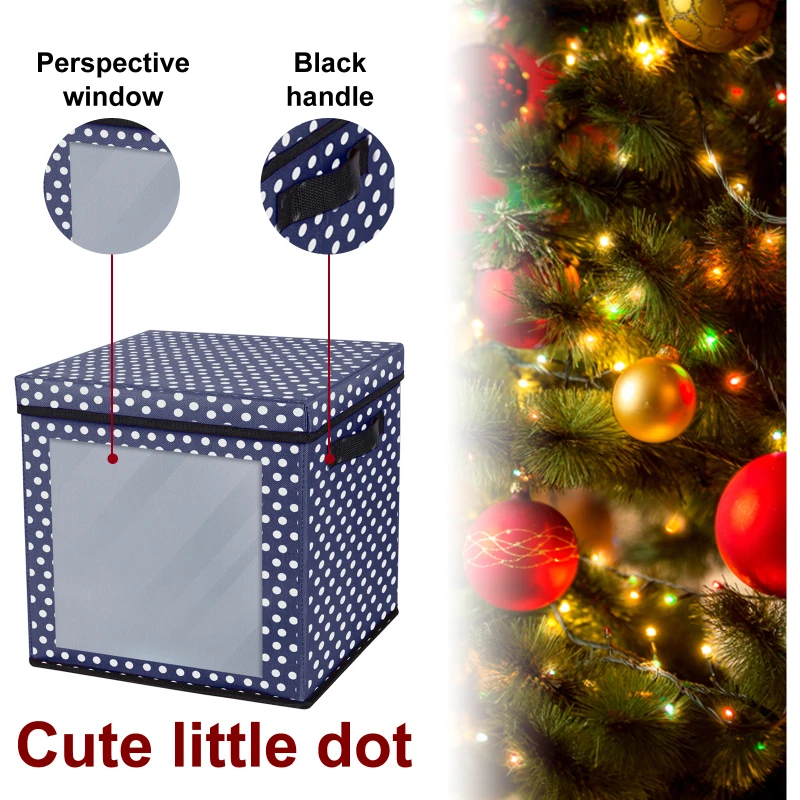 Коробка для хранения рождественских шаров коробка из ткани Оксфорд сумка